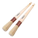 MATCC Detailing Brush Car Detail Brush Car Cleaning Brush Auto Detailing Tools Premium Boar's Hair Bristle with Wooden Handle