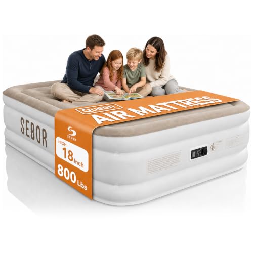 Sebor Queen Air Mattress with Built-in Pump...