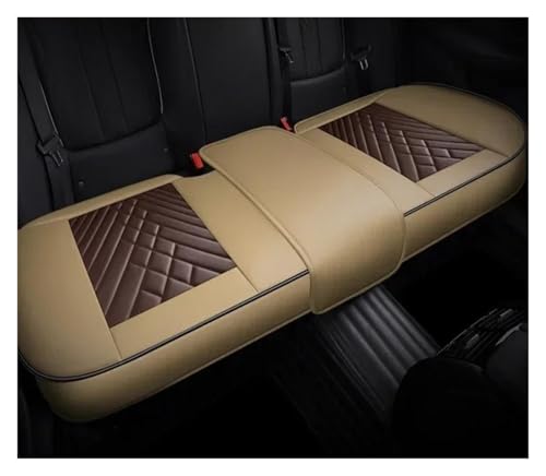 Housses de siège voiture universelles en cuir PU beige pour Seat Leon Arona Ateca arrière