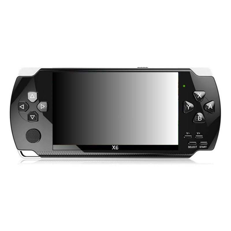 Drumstone [𝟏𝟓 𝐘𝐄𝐀𝐑𝐒 𝐖𝐀𝐑𝐑𝐀𝐍𝐓𝐘] X6 Handheld Game Console, 4.3-inch, 1500 Games, Mario, Racing, Contra, 8GB Storage, Pre-loaded Retro Games for Birthdays & Holiday Gifts