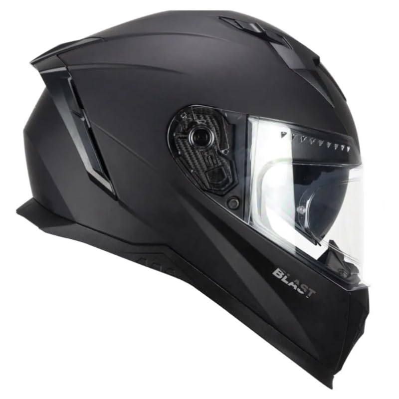 Casco Moto CGM Casco Full Face 311A Blast Mono Negro Mate, M (57-58 cm)