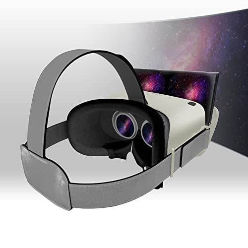 Image of DESTEK V5 VR Headset for Phone w /VR Gamepad, 128 Premium VR apps Included, Anti-Blue Eyes Protected HD Lenses, 110 FOV Virtual Reality Headsets for iPhone, Android Phone - Desertwhite