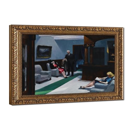Toile tendue Edward Hopper pour habiller un mur vide de bureau