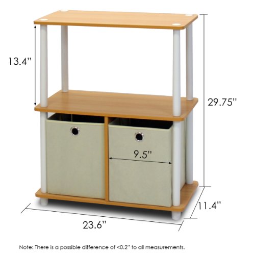 49% de descuento en estantería multiusos Furinno con 2 contenedores - Image 3