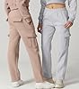 QINSEN Womens Elastic Waist Cargo Pants Fleece Swe... #5