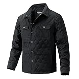 unbekannt Giacca in feltro, da uomo, comoda, multicam, antivento, giacca invernale da uomo, sottile, alla moda, abbigliamento specifico per sport 2024 Leeway, Nero-B, 3XL