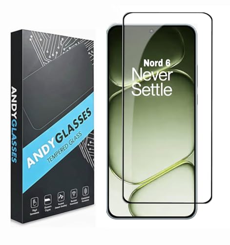 Image of Tempered Glass Screen Protector Compatible For Oneplus Nord 6 5G (Black) Edge To Edge Full Screen Coverage With Easy Installation Kit,Pack Of 1