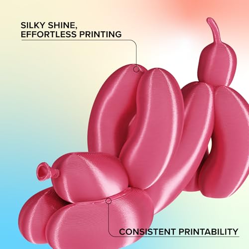 Image of Polymaker Panchroma Silk PLA Filament 1.75mm for 3D Printing, 1kg, Rose