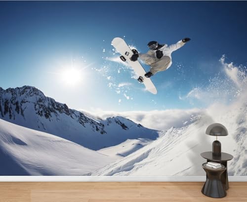 Snowboard Wall Mural Peel & Stick Wallpaper 69
