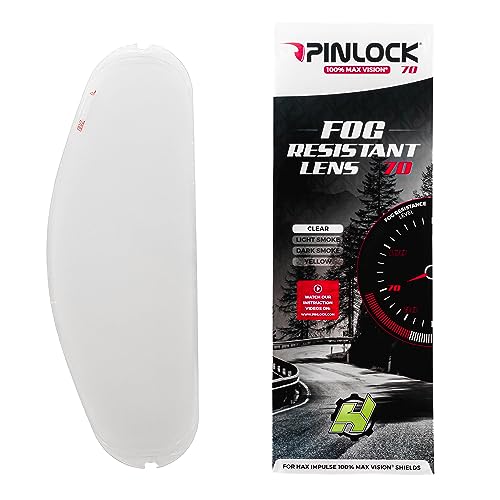 HAX 100% Max Vision Pinlock 70 DKS 274 for Impulse Series Helmet Made in Netherlands