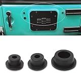 Wrangler Tailgate Plugs, Car Rear Tailgate Plug, Waterproof Durable Rubber Vehicle Tailgate Seal Fill Cover Accessories, Automotive Spare Tire Plug (Black)