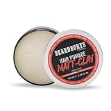 Beardburys Matt Clay Pomada para el cabello para hombres con fijación fuerte, acabado mate, arcilla de peinado a base de agua, aporta textura y volumen, fácil de lavar, sin residuos, 100 ml