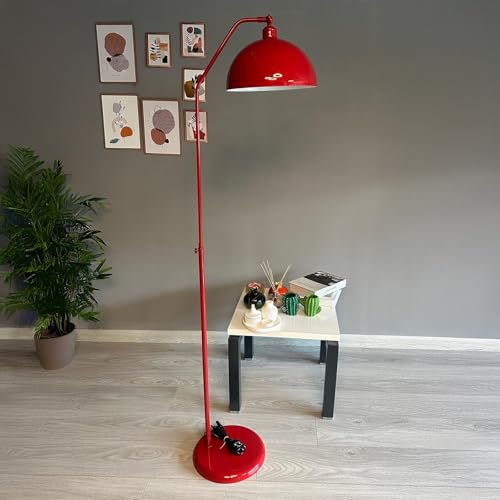 bamyum Gorkiede Lampadaire Métal, Lampadaire Salon, Lampadaire Moderne pour Chambre à Coucher, Chambre D'enfant avec Douille E27 30 cm, Abat-Jour Réglable,...