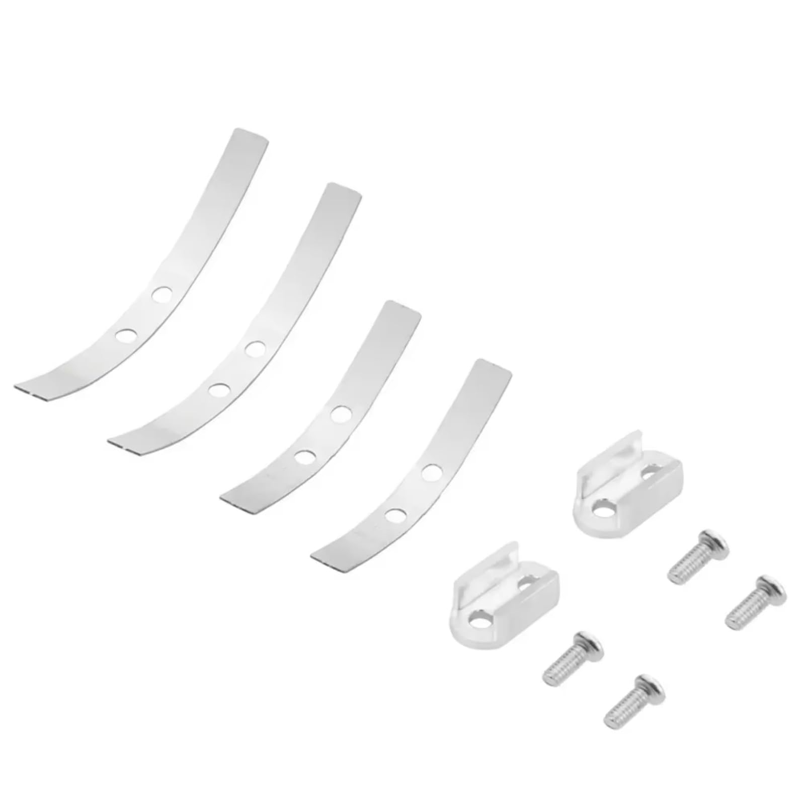 MIXVZARF RC Upgrade Accessories for WPL D12 B14 B24 B16 B36 Plate Shock Absorption for Leaf Springs Suspension RC Truck Car Upgrade Parts Accessories(Silver)
