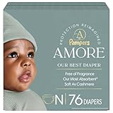 Pampers AMORE, Size 0, Our Best Diaper, 1 Pack (Count of 76)