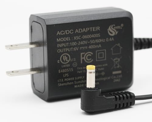 RocketBus Switching AC Power Supply Adapter 6V DC Cord for AT&T Vtech S005IU0600040 6.0V 400mA Cordless Phone System