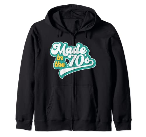 Made In the 70's Graphic Distressed Born In 70s Gift Sudadera con Capucha
