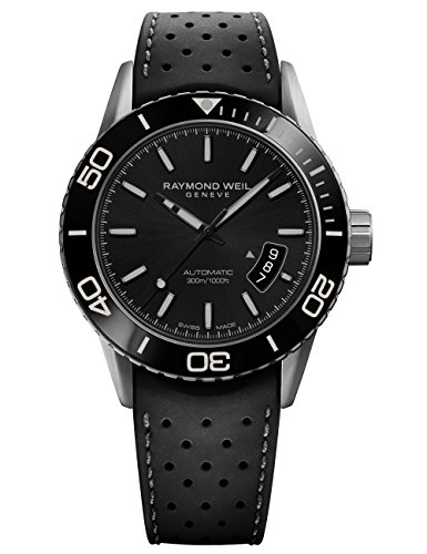 Raymond Weil Men's 2760-TR1-20001 Freelancer Analog Display Swiss Automatic Black Watch