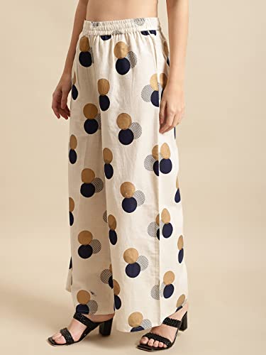 Image of Pistaa's Women's Regular Fit High Rise Palazzo
