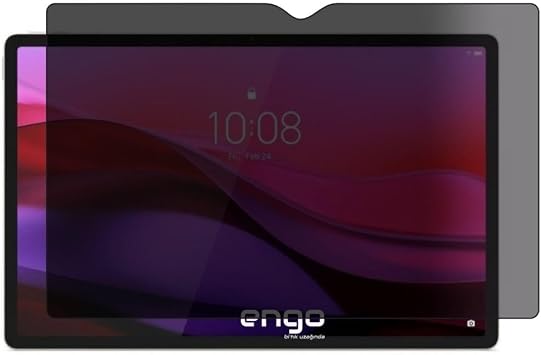 Engo Lenovo Yoga Tab Tb710Fu 11.1  n   le Uyumlu Hayalet Ekran Koruyucu, Yandan G r nmeyen Anti-Spy Gizlilik Privacy Korumas , 9H Temperli Nano K r lmaz Esnek Cam, Parlama Ve Parmak  zi  nleyici
