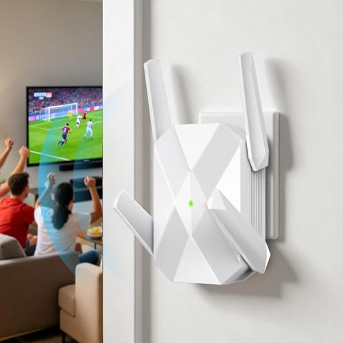 Image of 2026 AX3000 WiFi 6 Extender, WiFi Extender Signal Booster for Home-Dual Band (2.4G /5.8G), WiFi Booster with 10X Faster Access Point,Up to 15888 Sq.Ft.&Support 135+ Smart Devices (White)