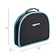 Amazon Basics Werkzeugset mit leicht zu tragender runder Tasche, 104-teilig, Türkis, 36,5 x 29 x 7,6 cm