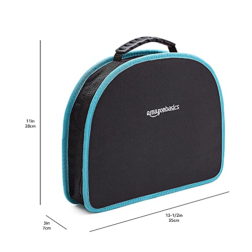 Amazon Basics Tool Set With Easy Carrying Round Pouch, 104-Piece, Turquoise, 14.4 x 11.4 x 3 inches - Image 4