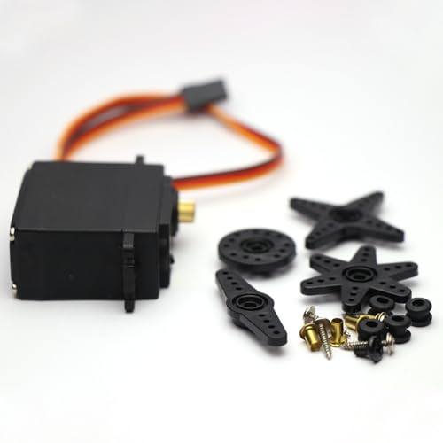Brazos de dirección 25T de aluminio negro de 46 mm para servomotores 5