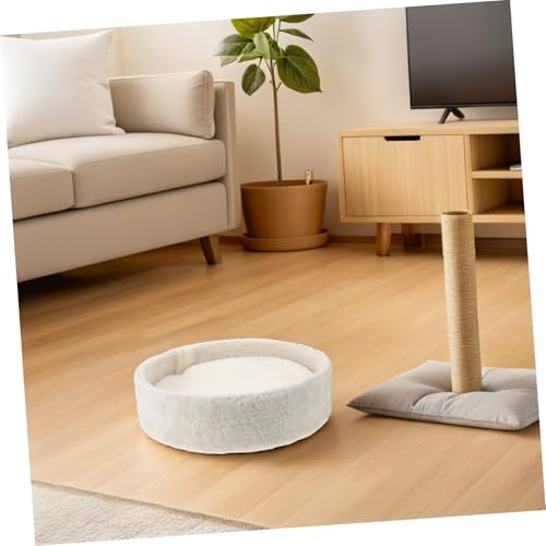 Coussin de remplacement rond POPETPOP pour arbre à chat en bois fatigué et usé - 8