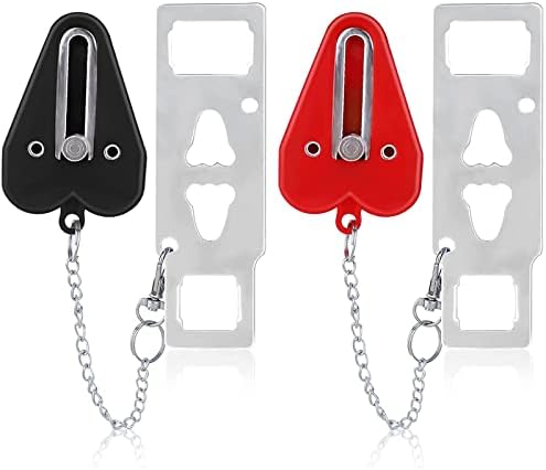 Hotel Door Locks for Travelers Portable Door Lock, Home Security Door Locks from Inside for Additional Safety and Privacy, Perfect for Traveling Hotel Home Apartment, Prevent Unauthorized Entry