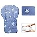 twoworld High Chair Cushion, 1Pack Large Thickening Baby High Chair Seat Cushions Liner Mat Pad Cover Breathable (Blue Star)