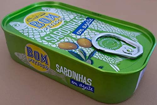 Sardines à l'huile d'olive Bom Petisco 6 x 120 g | Riche en oméga 3