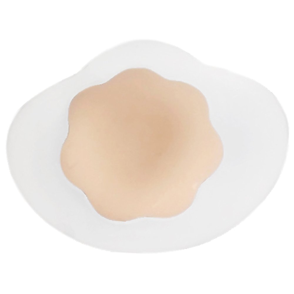 Bring It UpBreast Shapers - Reusable Up to 25 Times (A-B Cup, Clear with Nude Nipple Cover)