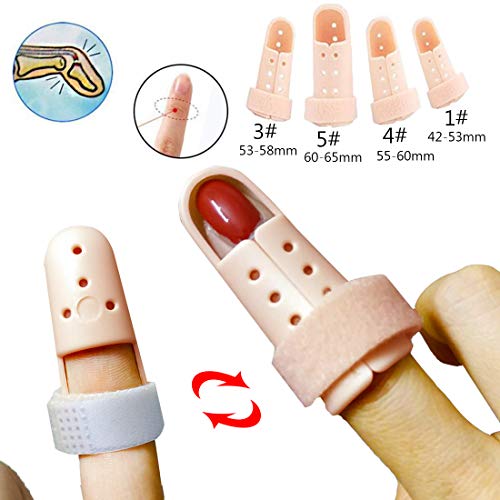 Finger Splints, 4-size Trigger and Mallet Finger Splints, Finger Brace Support, Finger Straightener