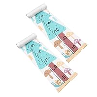 Milisten 2pcs Growth Chart Wall Hanging with Tree Pattern Durable Height Measurement Ruler for Nursery Decor Minimalist Height Tracker for Boys and Room Artistic Photography Backdrop