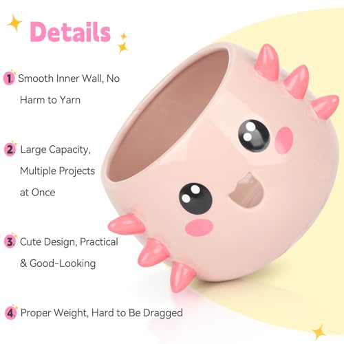 50% Off Coopay Axolotl Yarn Bowl with 14 Yarns