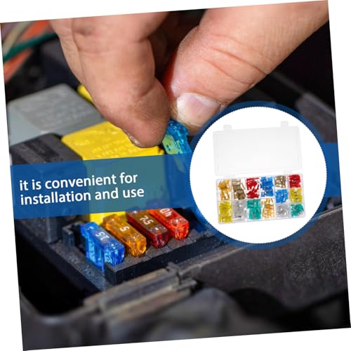Kit profesional de fusibles para automóvil STOBAZA, 220 piezas, fusibles mini para automóvil, camión y RV miniatura 3