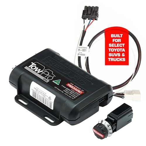 REDARC Tow-Pro Elite Electric Trailer Brake Controller Kit for Toyota Land Cruiser, Sequoia, 4Runner, Dual Braking Modes, Plug and Play Install, 12V/24V Compatible to Tow RV, Camper, Trailer, Boat