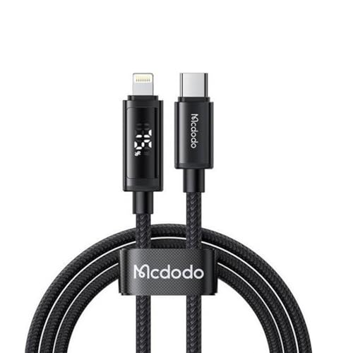 Image of mcdodo 1.2M USB C to USB C Cable 90 Degree Right Angle Type-C Charging Cable with LED Indicator Light Compatible with iPhone 17 16 15 Series, Galaxy S25 S24 S23 Series, iPad, MacBook, Etc.
