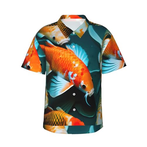 Chemise hawaïenne koï pour vos vacances à la plage et mariages décontractés