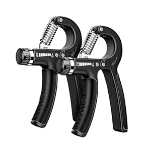 2 Pack Hand Grip Strengthener, 5-60kg Adjustable Hand Gripper Strengthener, Forearm Strengthener and Hand Strengthener for Musicians Athletes and Hand Injury Recovery