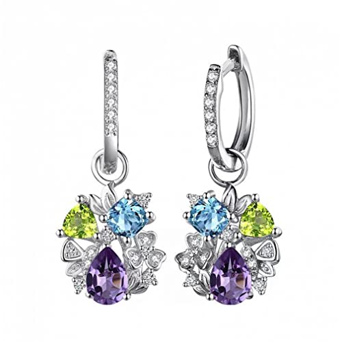 Boucles d'oreilles améthyste fleur pour sublimer vos tenues