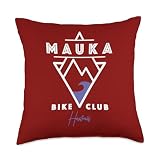 Mauka Mountain Bike Hawaii Throw Pillow