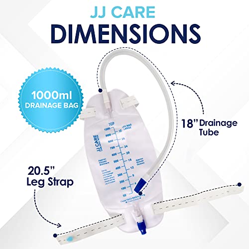 JJ CARE Urinary Drainage Bag for Leg (Pack of 3)
