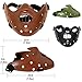Hannibal Lecter Mask The Silence of The Lambs Horror Movie Demon Mask Killer Costume Half Face Killer Prop for Halloween (Green)