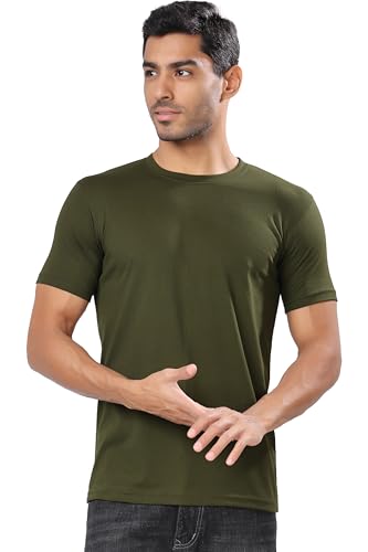 Image of T Shirt For Man | Men T-Shirts | Tshirt For Man Solid Cotton Blend Half Sleeve Regular Men Round Neck Tshirts | T-Shirts | Stylish | Gym Wear For Workout | T-Shirt | Crew Neck | Multi-Colored