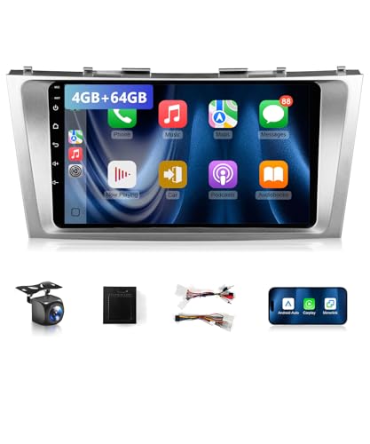 8-Core 4GB+64GB Car Radio for Toyota Camry 2006-2011 with Wireless Carplay Android Auto, 9 Inch Android 13 IPS Touch Screen Car Stereo Compatible with JBL, Support GPS WiFi BT FM RDS/DSP Camera SWC - image 1