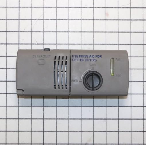 OEM GENUINE Dishwasher Detergent & Rinse Aid Dispenser Assembly For KitchenAid KUDI02IRBL4 KUDI02IRBS0 KUDI02IRBS1 KUDI02IRBS2 KUDI02IRBS3 KUDI02IRBS4 KUDI02IRBT0 KUDI02IRBT1