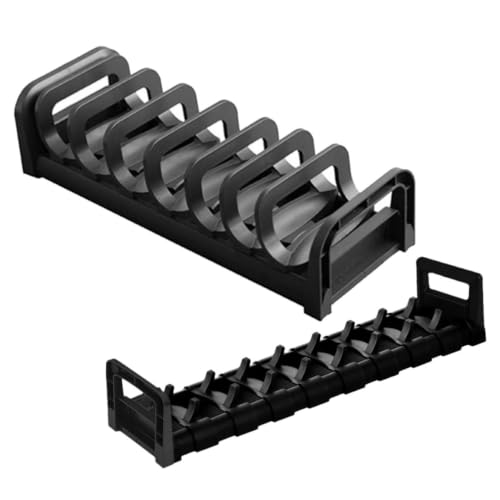 Escurridor de platos resistente Toddmomy de 2 piezas con múltiples compartimentos para secado eficiente 2