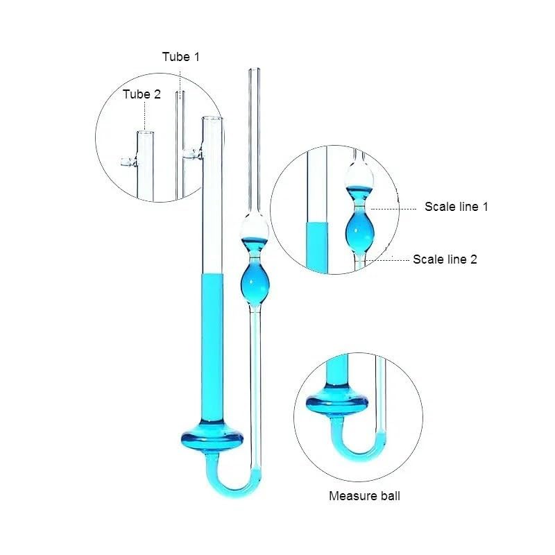 Viscosimetro capillare da laboratorio, viscosimetro parallelo for la misura della viscosità cinematica degli oli(1.0 mm)
